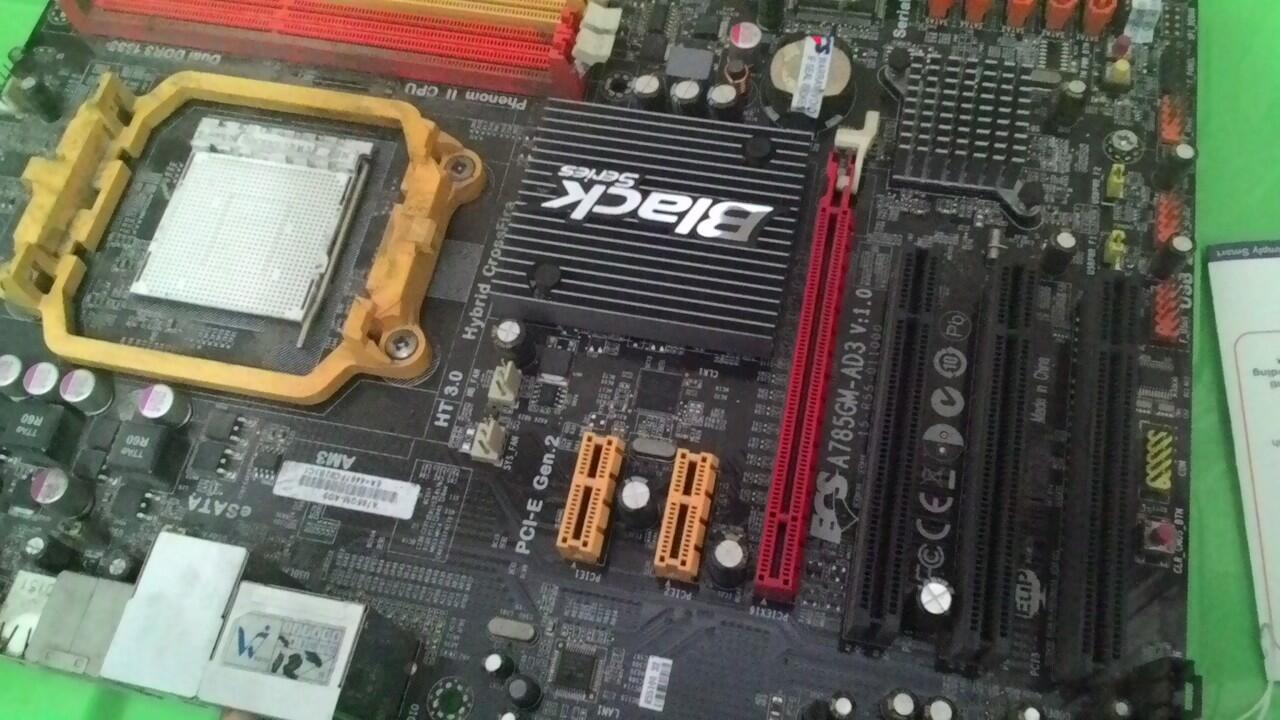 Mobo ECS A785GM-AD3 socket AM3 kondisi error
