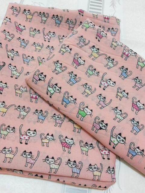 WTS PASHMINA / LONG SHAWL /PERSEGI SPECIALIST COTTON SILK KOREA MURAH