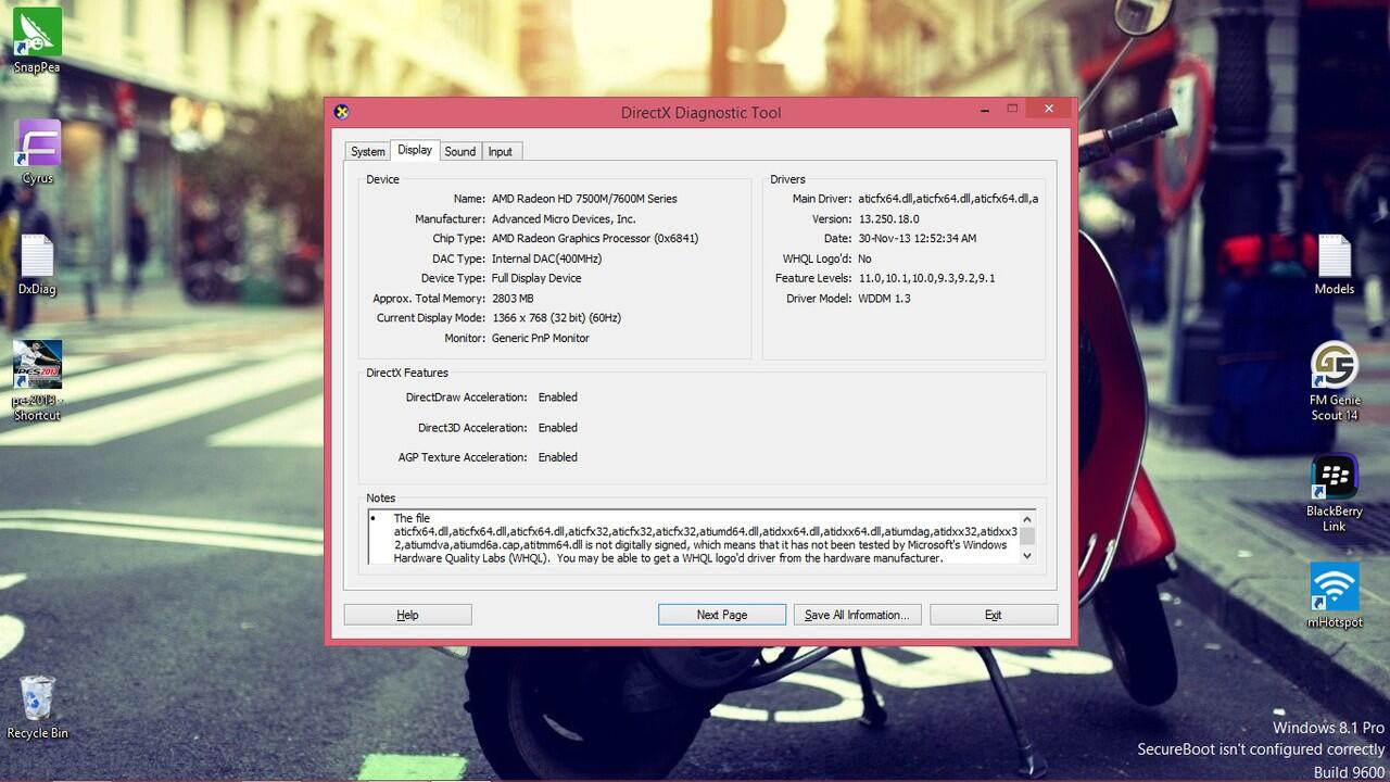 Masalah VGA di DXDIAG gan ?? Help pleasee