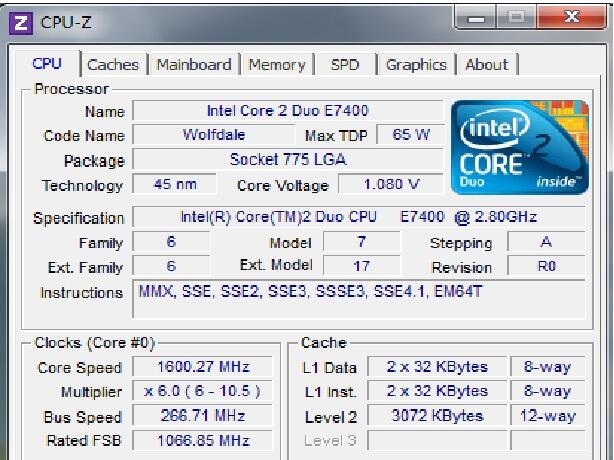 intel e6700 3,2ghz dan core 2 duo e7400