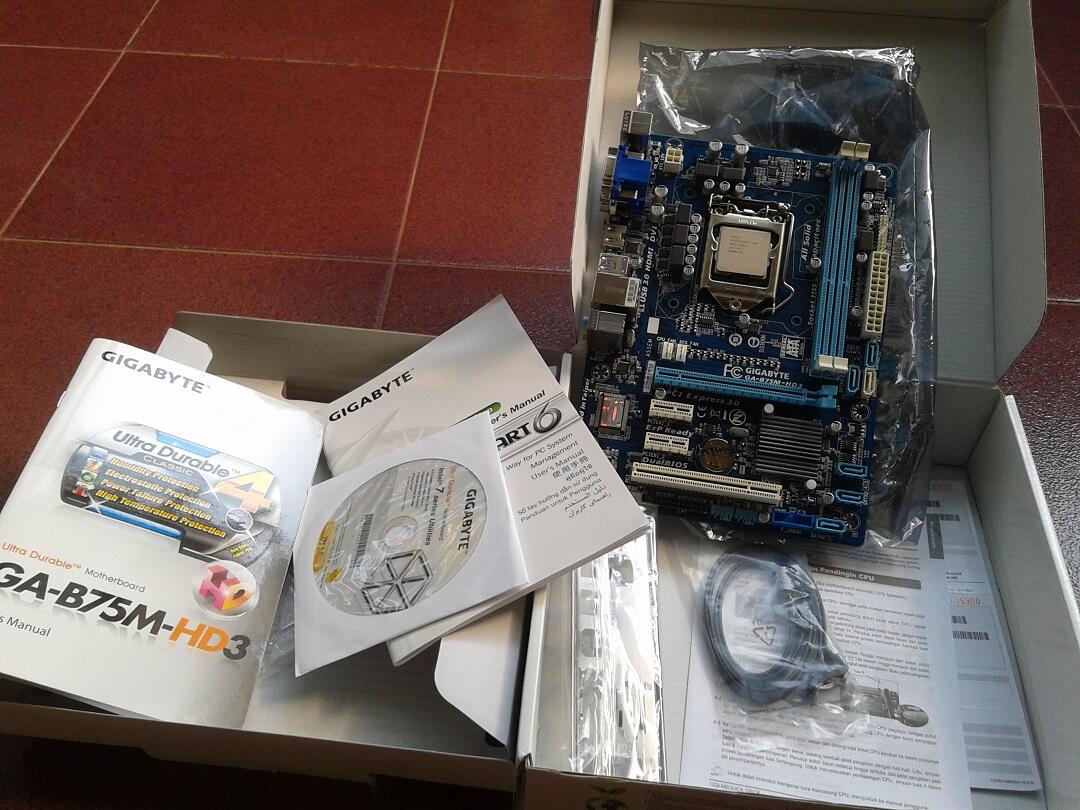 Paketan i5-3330 & mainboard Gigabyte B75M-HD3