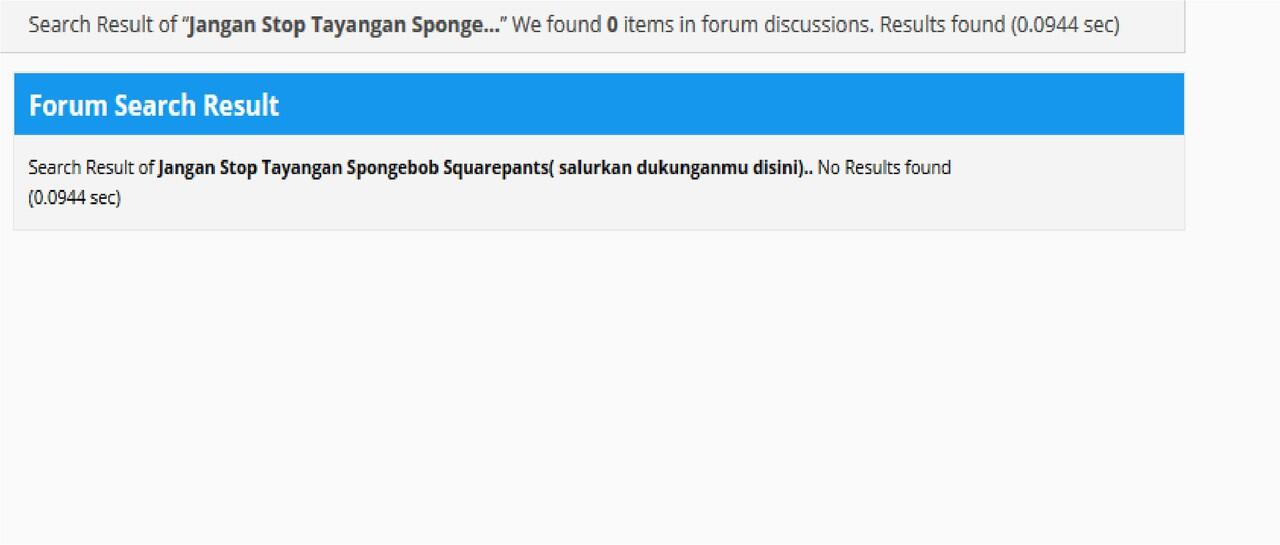 Jangan Stop Tayangan Spongebob Squarepants( salurkan dukunganmu disini)..