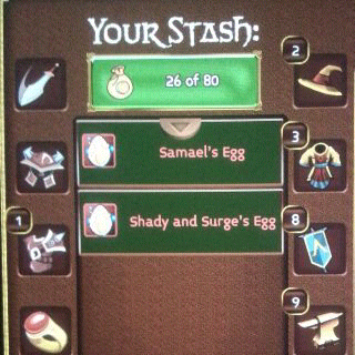 jual shady and surge egg arcane legends