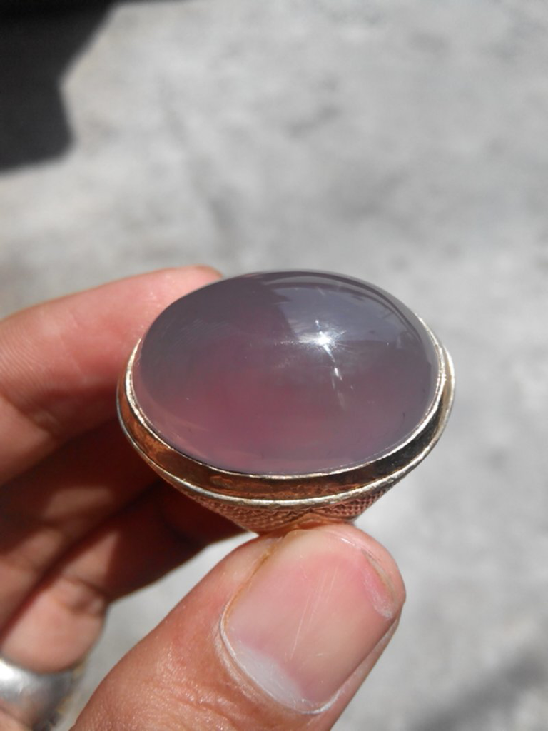 BATU LAVENDER FROM BATURAJA BIG SIZE KRISTAL AJIB