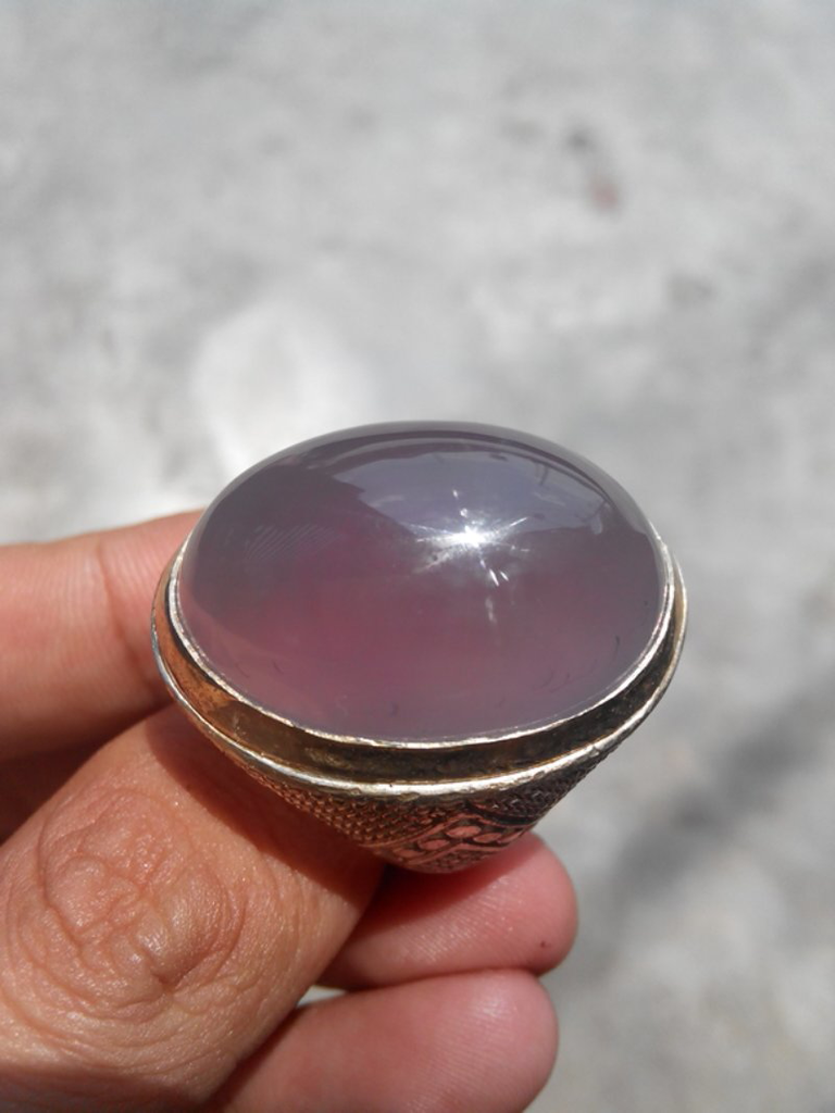 BATU LAVENDER FROM BATURAJA BIG SIZE KRISTAL AJIB