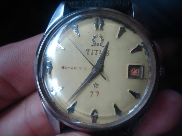 Jam Tangan Antik & Unik TITUS 77 Coklat
