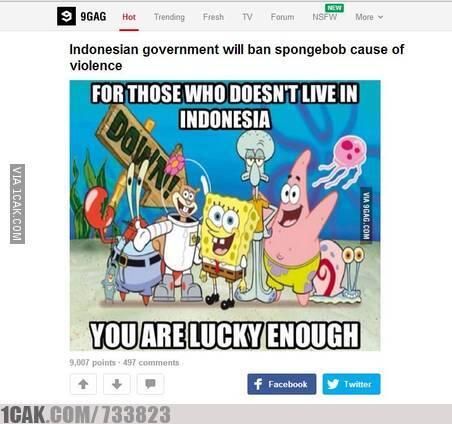 Meme - Terima Kasih Spongebob dan #savemychildhood 