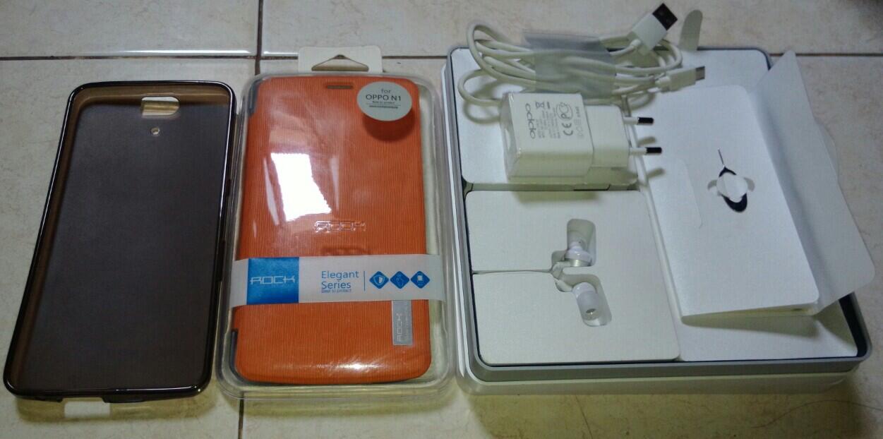 Terjual hp oppo n1 fullset warna putih mulluuss n masih 