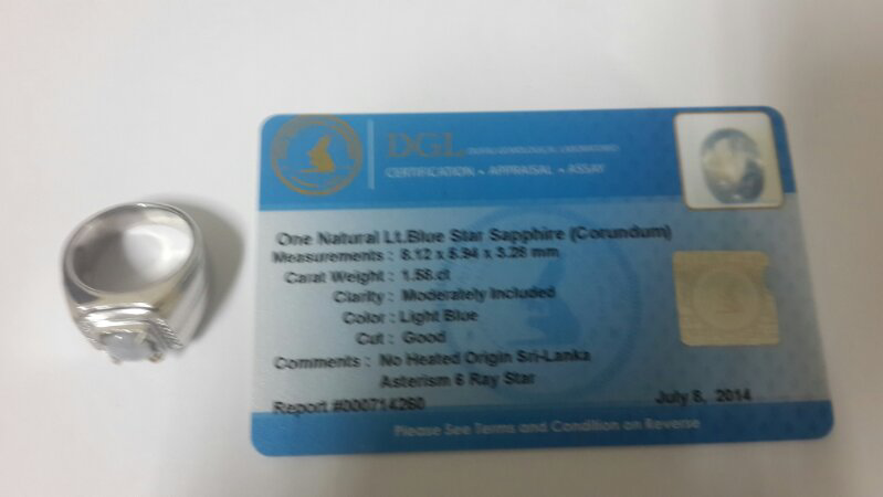 light blue safir natural