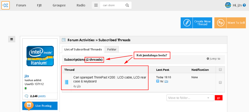 (BUG ??) Jumlah subscribed threads kok beda?