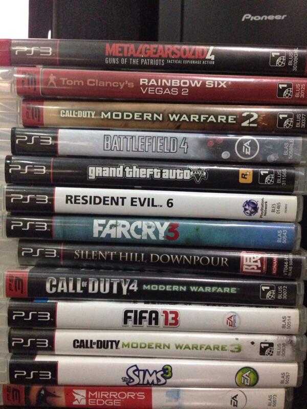 Jual kaset bd ps3 farcry 3 gta v cod modern warfare 1 2 3 MGS 4 dll