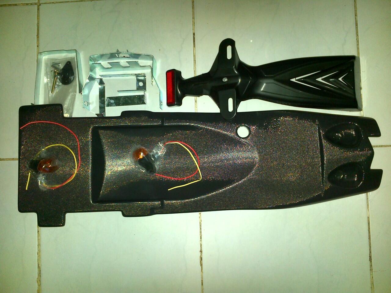 Jual Aksesoris New Vixion Half Fairing Cover Mesin Radiator Single