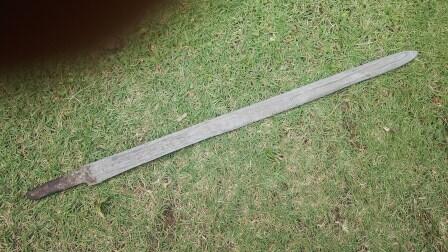 Pedang Golok Sumedang Sepuh Hulu Motif Burung