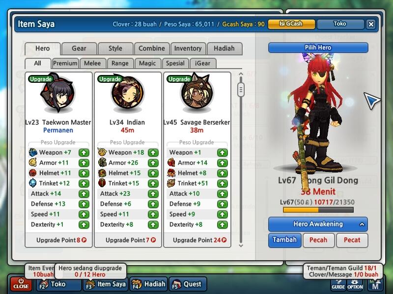 Jual Char Lost Saga CMD 300K
