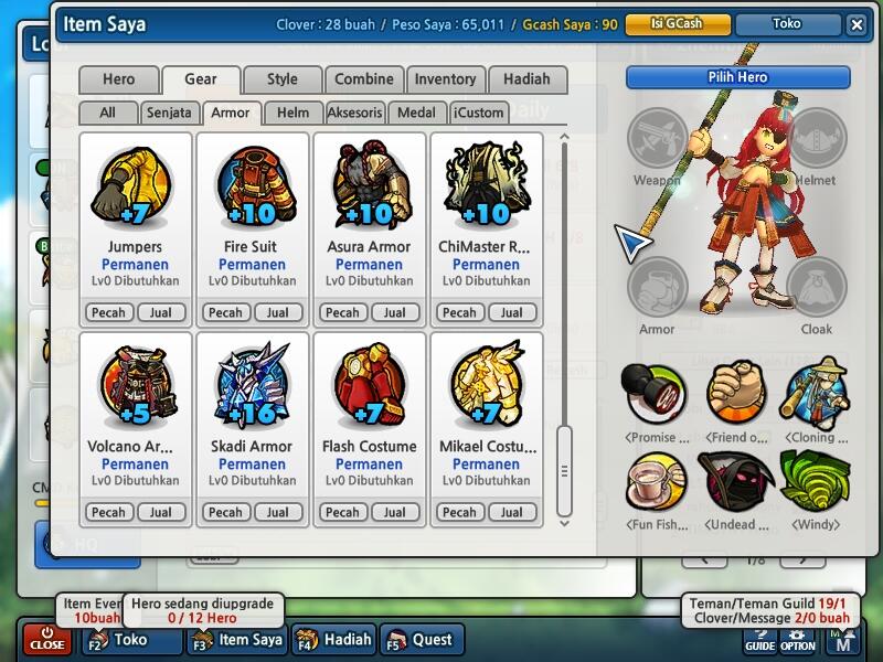Jual Char Lost Saga CMD 300K