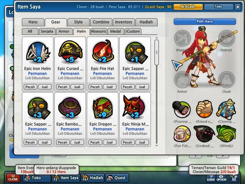 Jual Char Lost Saga CMD 300K