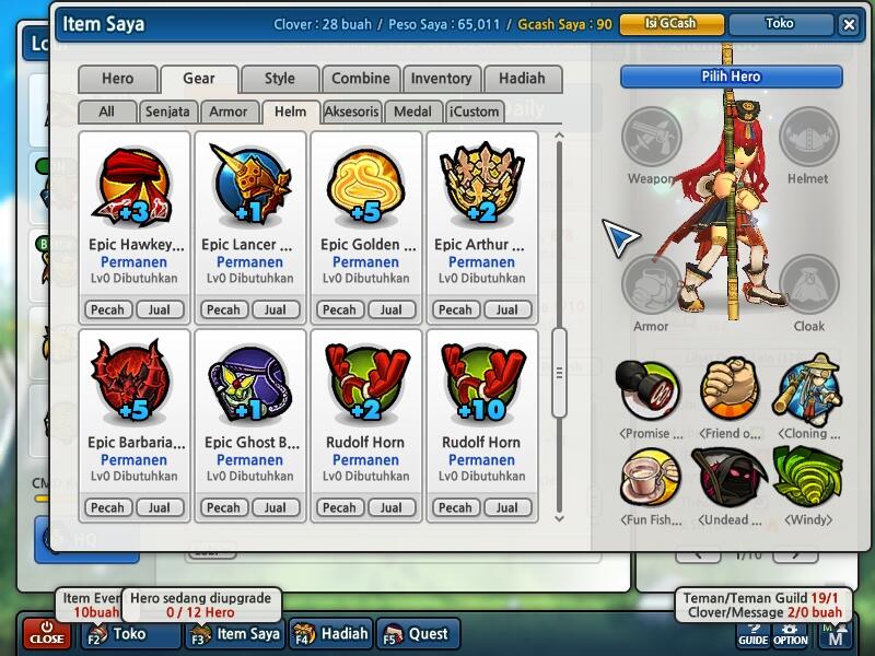 Jual Char Lost Saga CMD 300K