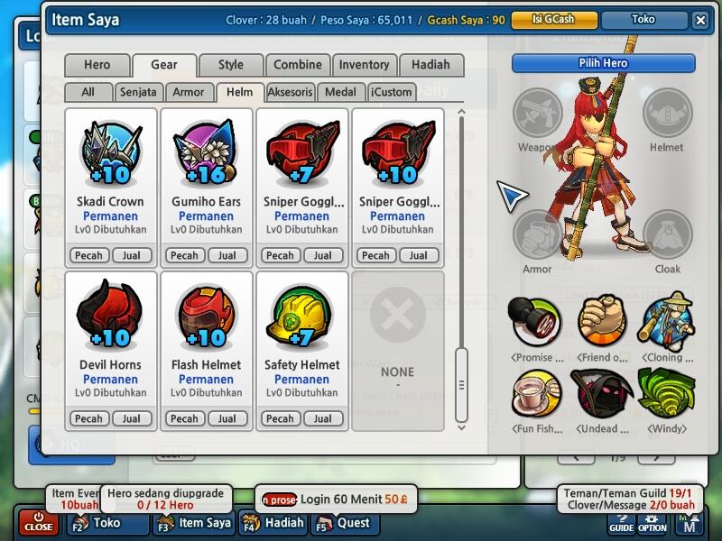 Jual Char Lost Saga CMD 300K