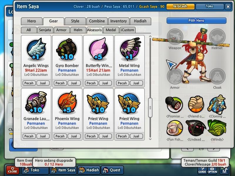 Jual Char Lost Saga CMD 300K