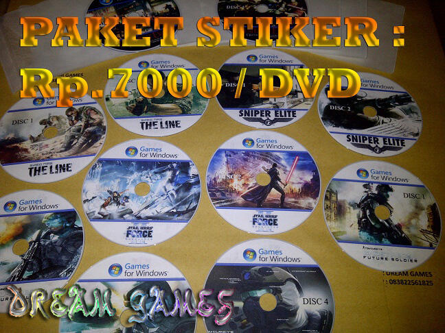 ===dvd game pc 5000===komplite berbagai paket..cod depok,,isi hd juga ok