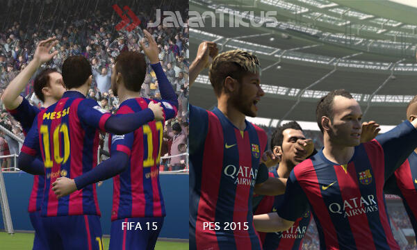 Screenshot Eksklusif FIFA 15 vs PES 2015. Mana yang Agan Pilih?