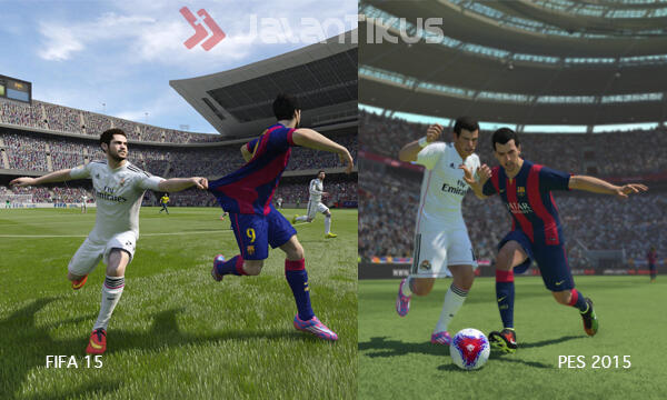 Screenshot Eksklusif FIFA 15 vs PES 2015. Mana yang Agan Pilih?