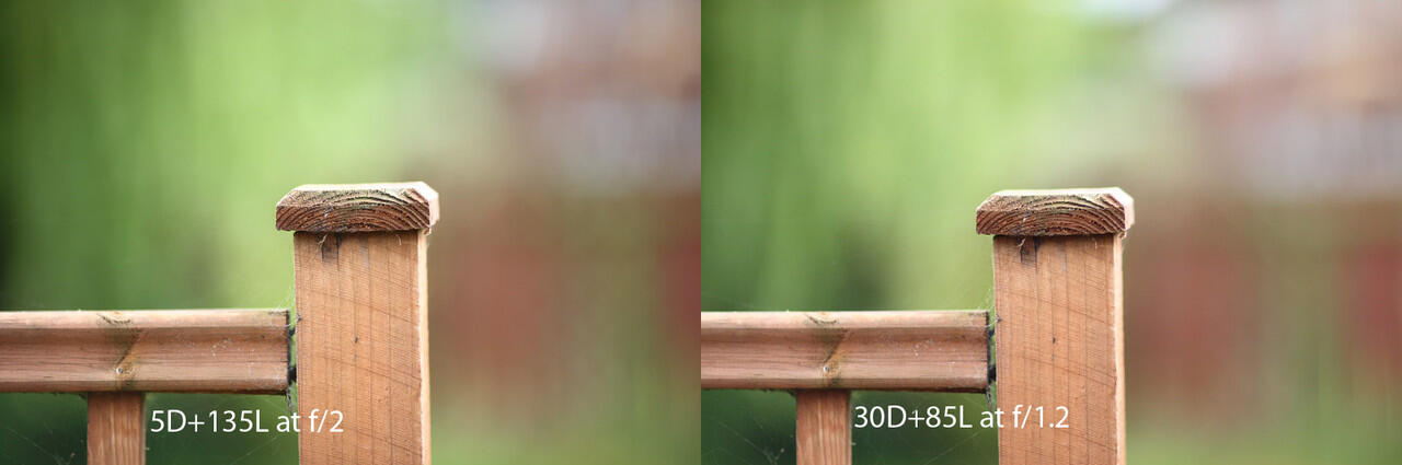 Crop sensor vs full frame (FOV sama)