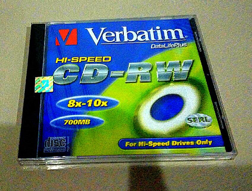 Gratis, CD-RW VERBATIM 700 MB, segel