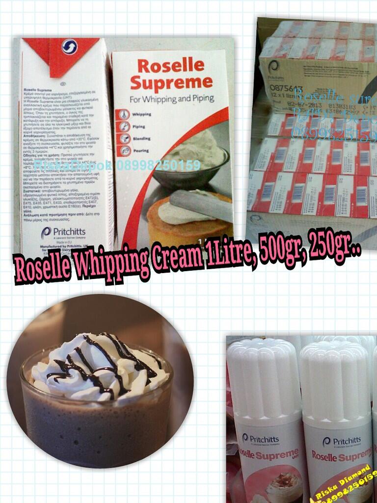 Terjual Roselle Whipping Cream Aerosol & Supreme 1Liter KASKUS