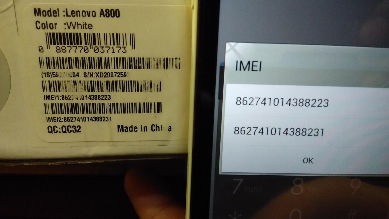 Lenovo A800 Putih MURAH