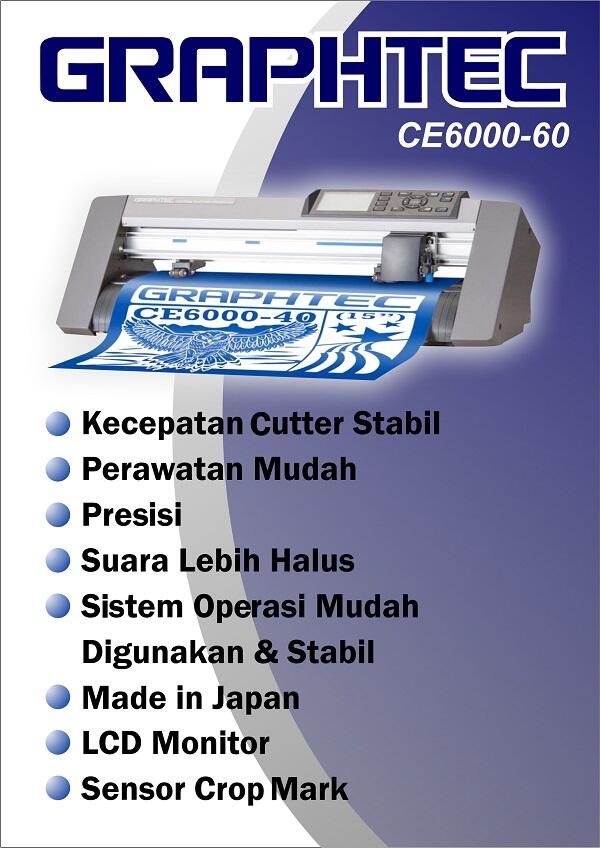 GRAPHTEC CE6000-60 Cutting Ploter Jepang - Bergaransi Resmi u/ Custom Sticker Garment