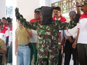 32 KM Bersepeda Dengan Mata Tertutup, Anggota Kodim 0710 Pecahkan Rekor Muri Dan reko