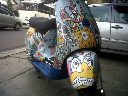 Lomba Modifikasi Motor Dengan Teknik Wrapping