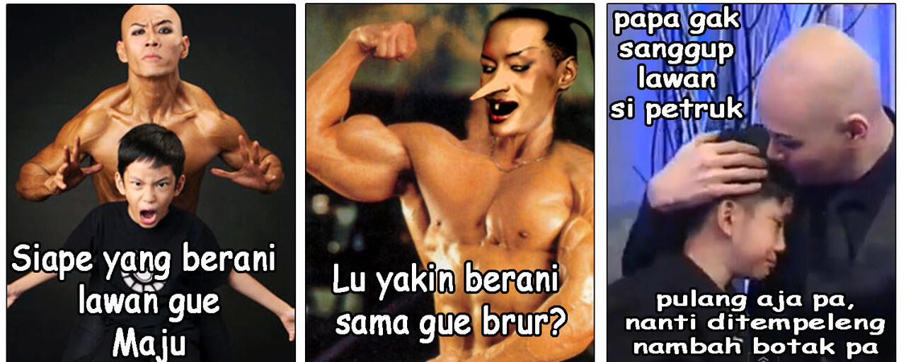 Kumpulan Meme/Komik BANG PETRUK VS UDIN COEG