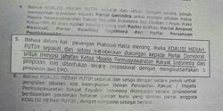 Beredar Surat &quot;bagi-bagi&quot; Jatah Kursi Koalisi Prabowo di DPR MPR !!!!