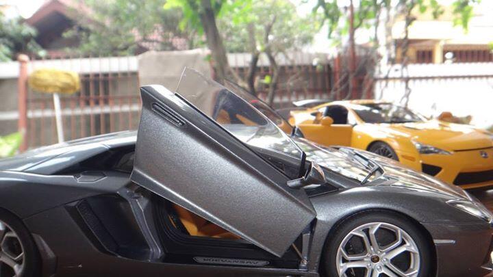 Autoart aventador grey murah