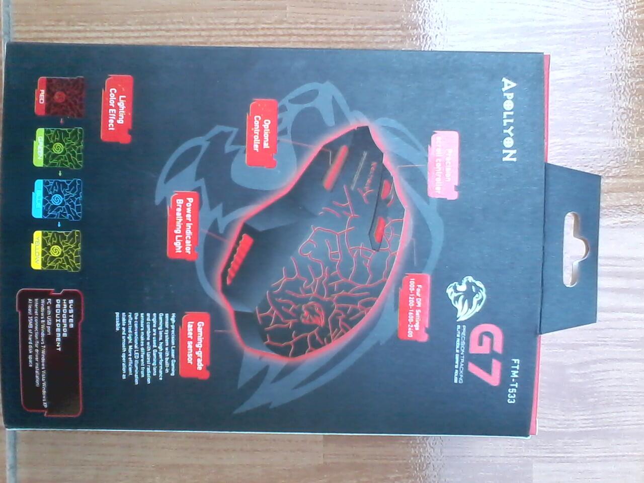 Mouse Gaming Apollyon G7 + CD Macro Setting