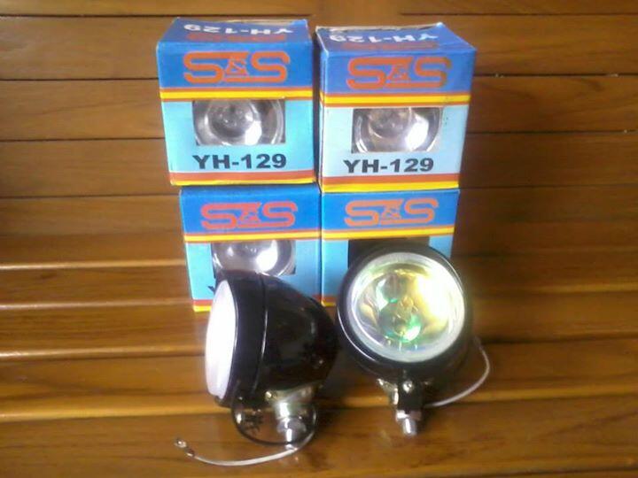 Headlight/headlamp/lampu depan bulat/classic/retro/custom Renthal replika Harley