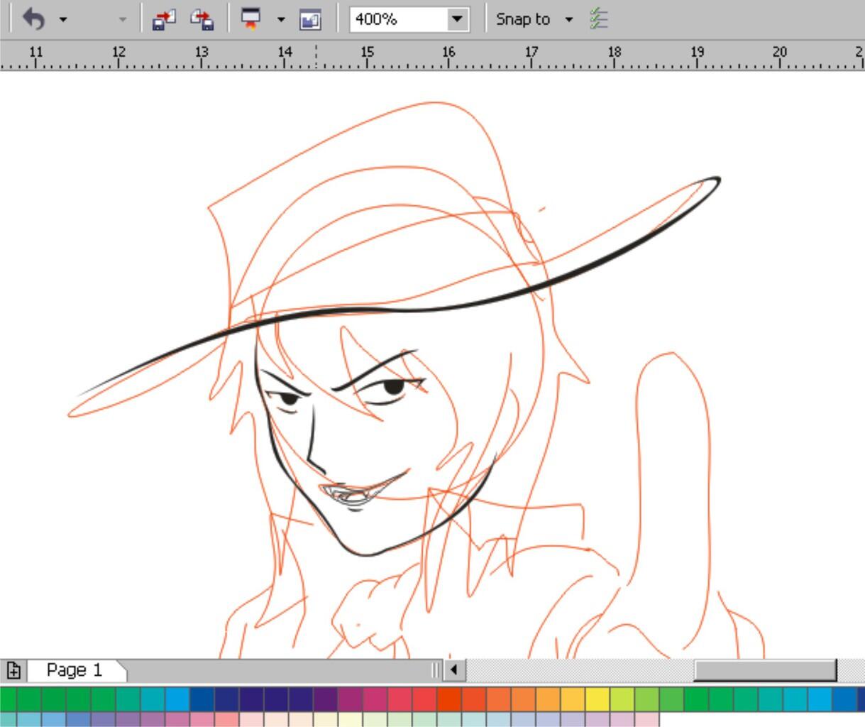 cara mudah bikin Original Character lewat CorelDraw