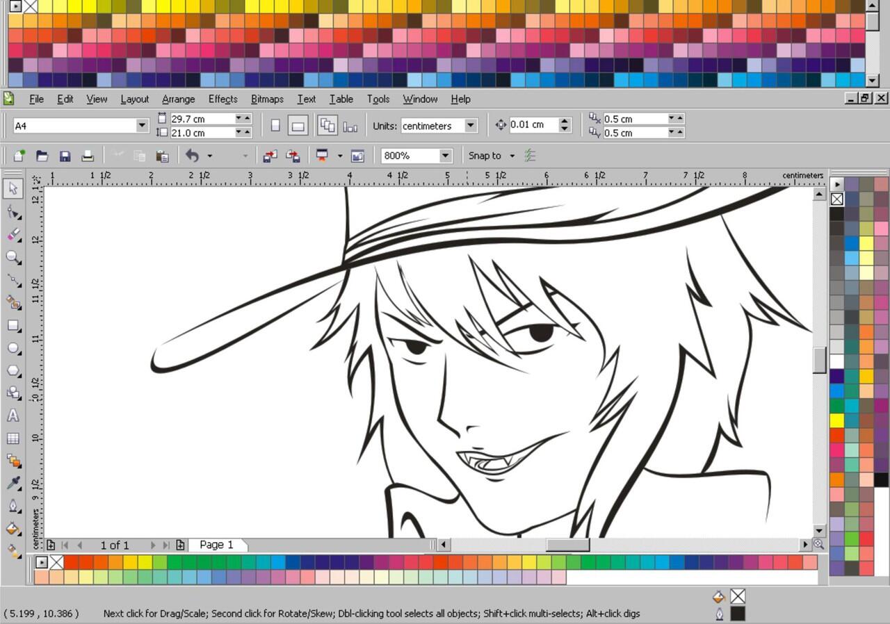 cara mudah bikin Original Character lewat CorelDraw