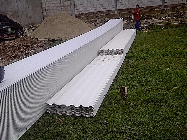 atap rooftop upvc / pvc atap dingin kedap suara dan kuat. garansi seumur hidup