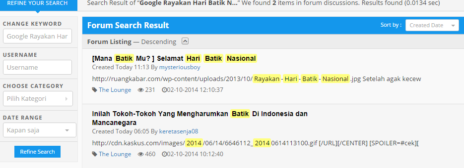 Google Rayakan Hari Batik Nasional 2014
