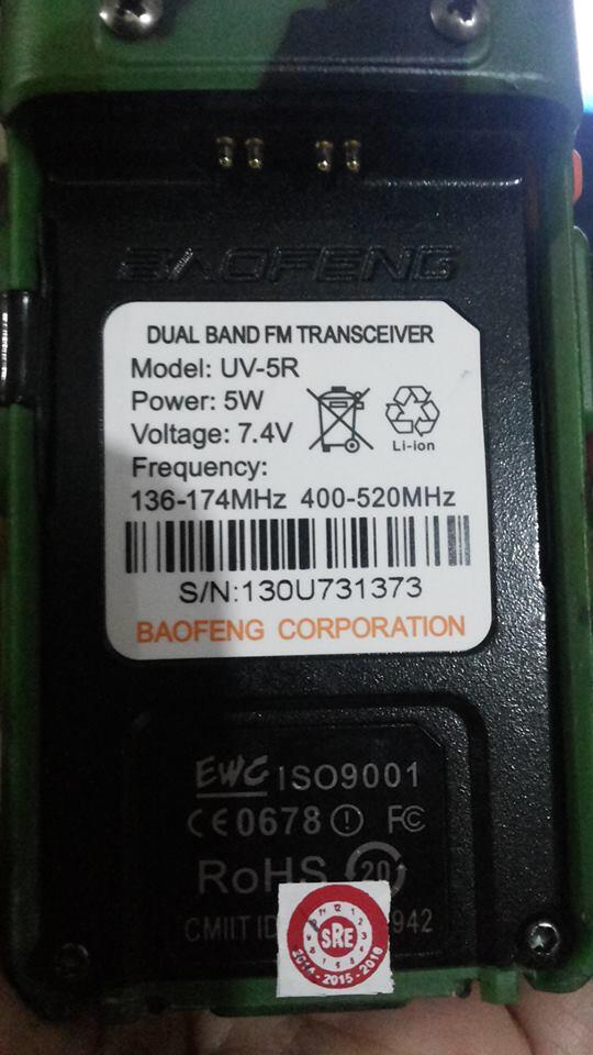 HANDY TALKY BAOFENG UV-5R Loreng/Army Dualband