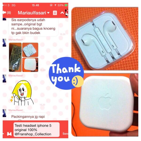 Jual Jual Earphone / earpod apple untukl iphone 5 ORIGINAL 