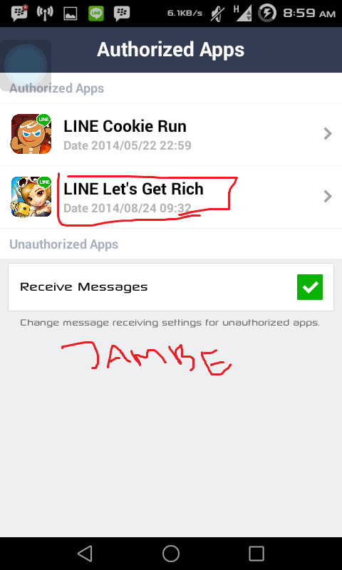 Mengatasi SPAM CLOVER dari GAME &#91;Line Get'Rich&#93; yang Menumpuk