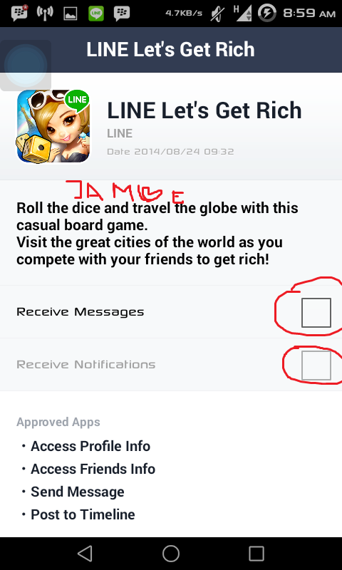 Mengatasi SPAM CLOVER dari GAME &#91;Line Get'Rich&#93; yang Menumpuk
