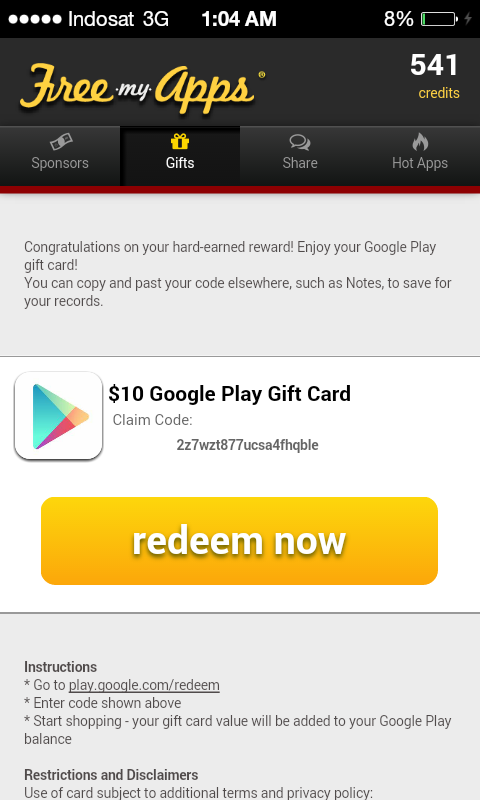 &#91;IOS &amp; Android&#93; Google Gift,iTunes Gift,Paypal,Amazone Gratis! WORK !!!