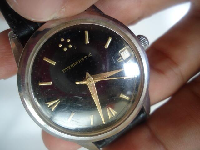 Jam Tangan Antik & Unik ETERNAMATIK Dial Hitam