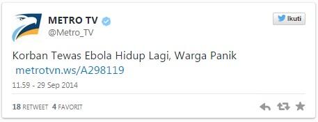 Ini Penyebab Ebola Dikaitkan dengan Virus Zombie