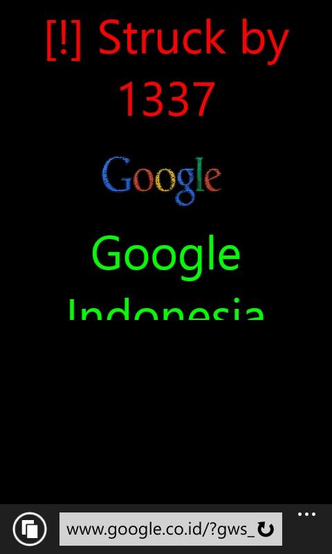 Google.co.*d hacked by 1337 gan!